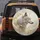 Majestic White Wolf Golden Filigree Ribbons Gold Flourishes - Wildlife Lover Gift for Wolf Lover Spare Tire Cover - 5