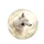 Majestic White Wolf Golden Filigree Ribbons Gold Flourishes - Wildlife Lover Gift for Wolf Lover Spare Tire Cover - 4