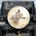 Majestic White Wolf Golden Filigree Ribbons Gold Flourishes - Wildlife Lover Gift for Wolf Lover Spare Tire Cover - 1
