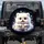 Cute Fluffy White Creature Big Eyed Pink Nosed Midnight Black - Pet Lover Gift Spare Tire Cover - 1
