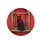 Black Cat Golden Eye Rustic Windowsill Scarlet Red Wall - Cat Lover Gift Spare Tire Cover - 4