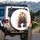 Front-Facing Roaring Charging Grizzly Bear - Wildlife Lover Gift Spare Tire Cover - 3