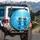 Smiling Playful Dolphins Dynamic Ocean - Ocean Lover Gift Spare Tire Cover - 3