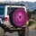 Black Spider Glowing Web Gnarled Branches - Gothic Decor Gift Spare Tire Cover - 3