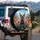 Five Realistic Sphynx Cats Mountain Peaks Autumn Forest - Outdoor Adventure Gift Spare Tire Cover - 3