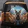 Five Realistic Sphynx Cats Mountain Peaks Autumn Forest - Outdoor Adventure Gift Spare Tire Cover - 5
