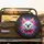 White Cat Blue Eyes Pink Ears Red Bow Tie Paint Streaks - Home Decor Gift for Cat Lover Spare Tire Cover - 2