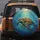 Sea Turtle Mosaic Underwater Ocean Light Rays - Ocean Lover Gift Spare Tire Cover - 5