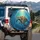 Sea Turtle Mosaic Underwater Ocean Light Rays - Ocean Lover Gift Spare Tire Cover - 3