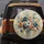 Blue White Peach Orange Floral Bouquet Swirling Brushstrokes - Home Decor Gift for Flower Lover Spare Tire Cover - 5