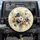 Blue White Peach Orange Floral Bouquet Swirling Brushstrokes - Home Decor Gift for Flower Lover Spare Tire Cover - 1