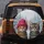 Tabby Cats with Fuchsia Beanie, Glasses Winter Scene - Home Decor Gift for Cat Lovers Spare Tire Cover - 5