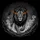 Mid-Stride Lion Orange Eyes Flowing Mane Jagged Rocks Smoke - Wildlife Lover Gift Spare Tire Cover - 6