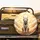 White Tiger Golden Filigree Scrollwork Celestial Clouds - Wildlife Lover Gift Spare Tire Cover - 2