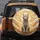 White Tiger Golden Filigree Scrollwork Celestial Clouds - Wildlife Lover Gift Spare Tire Cover - 5