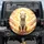 White Tiger Golden Filigree Scrollwork Celestial Clouds - Wildlife Lover Gift Spare Tire Cover - 1