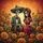 Dia de los Muertos Skeleton Couple Marigold Gravestones - Day of the Dead Decor Spare Tire Cover - 6