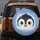 Cartoon Penguin Face Ice Crystals Snowflakes - Winter Lifestyle Penguin Lover Gift Spare Tire Cover - 5