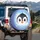 Cartoon Penguin Face Ice Crystals Snowflakes - Winter Lifestyle Penguin Lover Gift Spare Tire Cover - 3