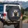 Fawn Black Pug Dog Head Paws Portrait - Home Decor Gift for Pug Owners Spare Tire Cover - 3