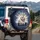 Lamb Thorns 'RISEN Jesus' Light Rays Faith-Inspired Decor Gift for Believers Spare Tire Cover - 3