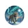 Siberian Tiger Aurora Full Moon Snow Mountains Evergreen Trees - Wildlife Lover Gift Spare Tire Cover - 4