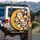 Vibrant Expressive Cat Faces Patchwork - Cat Lover Home Decor Gift Spare Tire Cover - 3