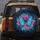 Iridescent Morpho Butterfly Pink Tropical Flowers Scrollwork - Wildlife Lover Gift Spare Tire Cover - 5