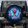 Iridescent Morpho Butterfly Pink Tropical Flowers Scrollwork - Wildlife Lover Gift Spare Tire Cover - 1
