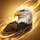 Bald Eagle Head White Dark Feathers Piercing Gaze Swirling Golden Glow - Wildlife Lover Gift Spare Tire Cover - 6