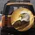 Bald Eagle Head White Dark Feathers Piercing Gaze Swirling Golden Glow - Wildlife Lover Gift Spare Tire Cover - 5