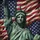 Verdigris Statue of Liberty Distressed American Flag - Patriotic Home Decor Gift for Veterans Spare Tire Cover - 6