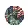 Verdigris Statue of Liberty Distressed American Flag - Patriotic Home Decor Gift for Veterans Spare Tire Cover - 4