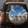 Confident Sunglass Cats Blue Sky Clouds - Outdoor Adventure Cat Lover Gift Spare Tire Cover - 5