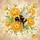 Bumblebee Yellow Chrysanthemum Flowers - Wildlife Lover Gift Spare Tire Cover - 6