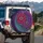 Gerbera Daisies Purple Teal Magenta Stems - Outdoor Decor Gift for Garden Lover Spare Tire Cover - 3