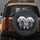 Fluffy White Dogs Smiling Pink Tongues - Adventure Road Trip Gift for Dog Lovers Spare Tire Cover - 5