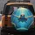 Smiling Baby Sea Turtle Ocean Scene Golden Sunlight - Underwater Ocean Life Gift Spare Tire Cover - 5