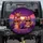 Five Orange Tabby Cats Road Trip Sunset Highway Ocean - Travel Essentials Cat Lover Gift Spare Tire Cover - 1
