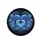 Dolphins Glowing Heart Blue Flowers - Aquatic Lover Lifestyle Gift Spare Tire Cover - 4