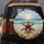 Starfish Seashells Golden Sand Ocean Waves Tropical Sky - Coastal Home Decor Gift Spare Tire Cover - 5