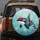 Black White Red Tribal Orca Starfish Jellyfish - Aquamarine Ocean Wildlife Lover Gift Spare Tire Cover - 5