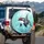 Black White Red Tribal Orca Starfish Jellyfish - Aquamarine Ocean Wildlife Lover Gift Spare Tire Cover - 3