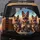 Joyful German Shepherds Driving Desert Highway Adventure - Dog Lover Outdoor Travel Gift Spare Tire Cover - 5