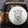 Majestic White Lion Flowing Mane Luminous Fur Ice Blue Eyes - Wildlife Lover Gift Spare Tire Cover - 5