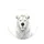 Majestic White Lion Flowing Mane Luminous Fur Ice Blue Eyes - Wildlife Lover Gift Spare Tire Cover - 4