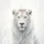 Majestic White Lion Flowing Mane Luminous Fur Ice Blue Eyes - Wildlife Lover Gift Spare Tire Cover - 6