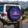 Cosmic Nebula Mystical Forest Twilight Sky Ethereal Clouds - Road Trip Explorer Gift Spare Tire Cover - 3
