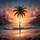 Majestic Palm Tree Tropical Sunset Beach - Coastal Lifestyle Gift Spare Tire Cover - 6