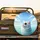 Majestic Fluffy White Cat Blue Eyes Turquoise Water Ripples Sky - Wildlife Lover Gift Spare Tire Cover - 2